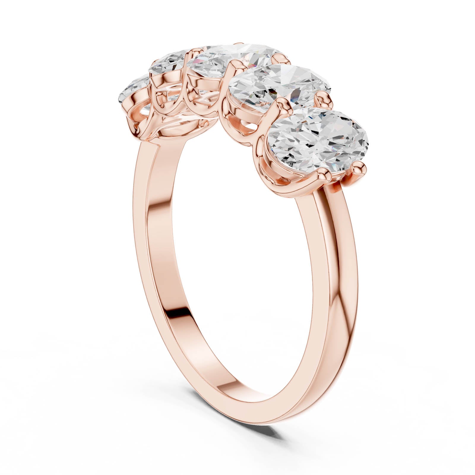 2.25 Ct. Oval Diamond Shared Prong Wedding Band (DDLR-1122) 9