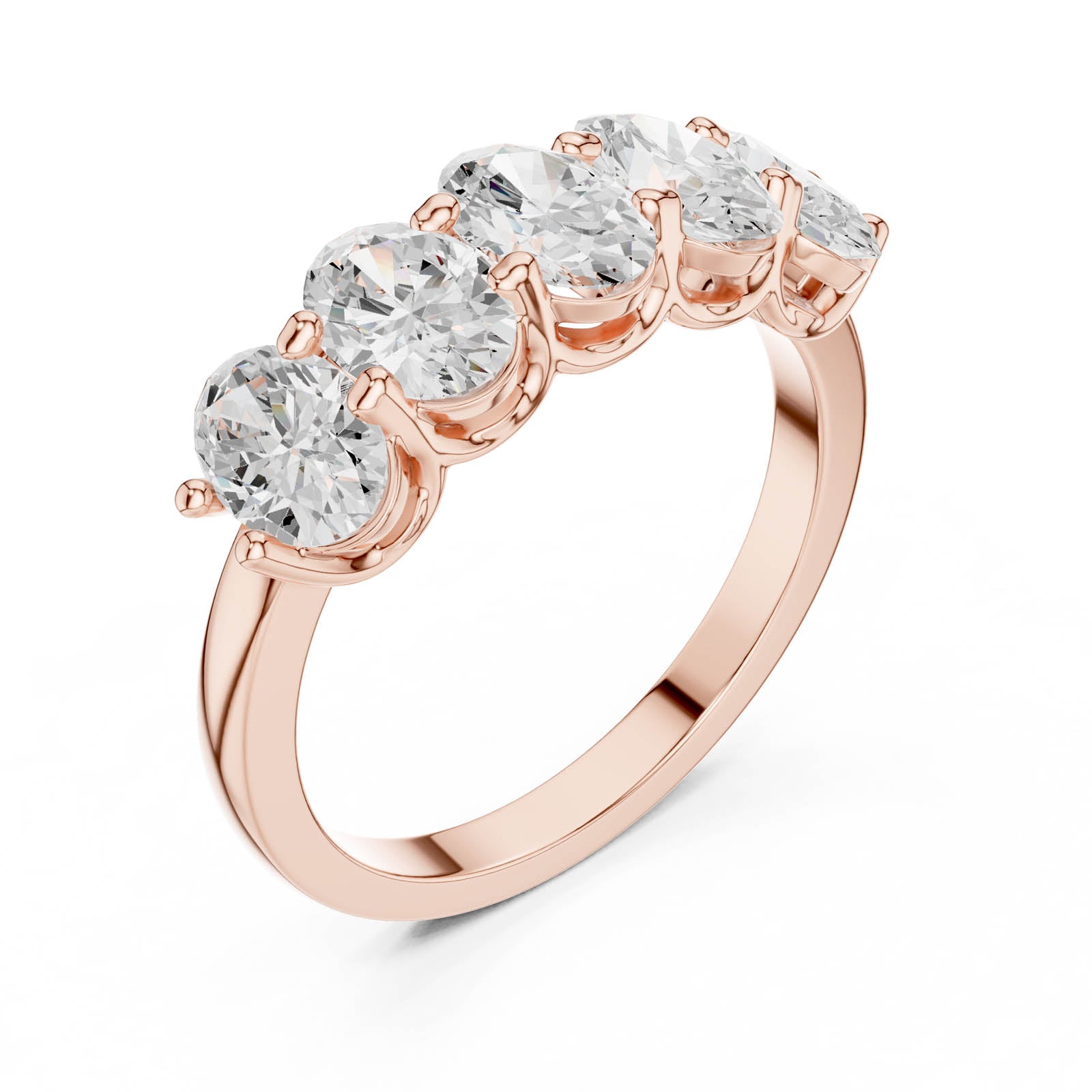 2.25 Ct. Oval Diamond Shared Prong Wedding Band (DDLR-1122) 10