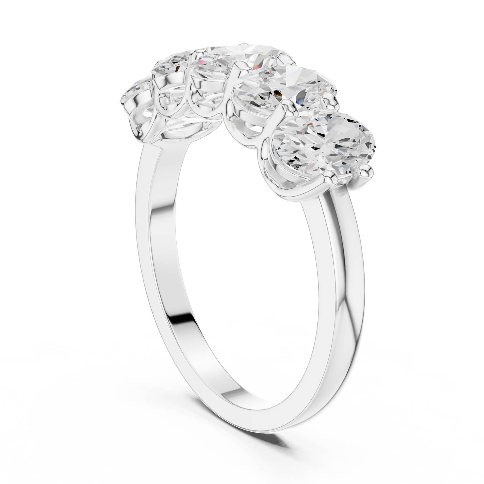 2.25 Ct. Oval Diamond Shared Prong Wedding Band (DDLR-1122) 11