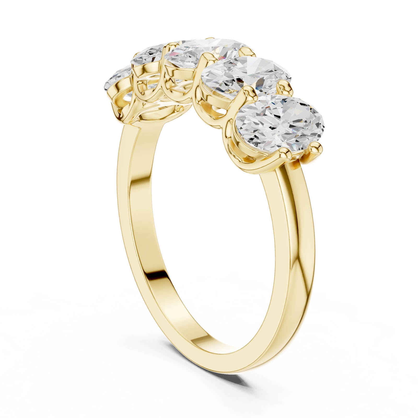 2.25 Ct. Oval Diamond Shared Prong Wedding Band (DDLR-1122) 3