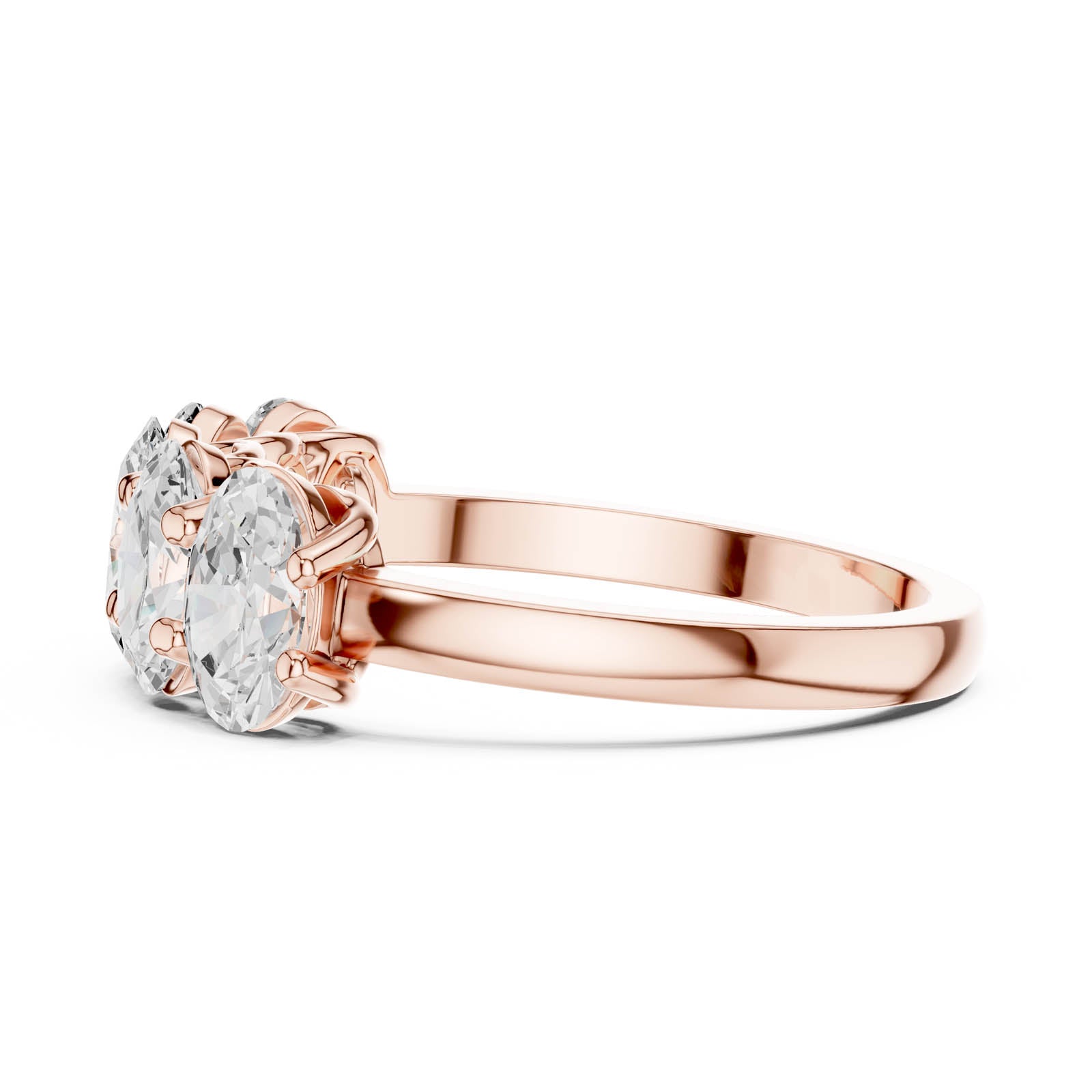 2.25 Ct. Oval Diamond Shared Prong Wedding Band (DDLR-1122) 5