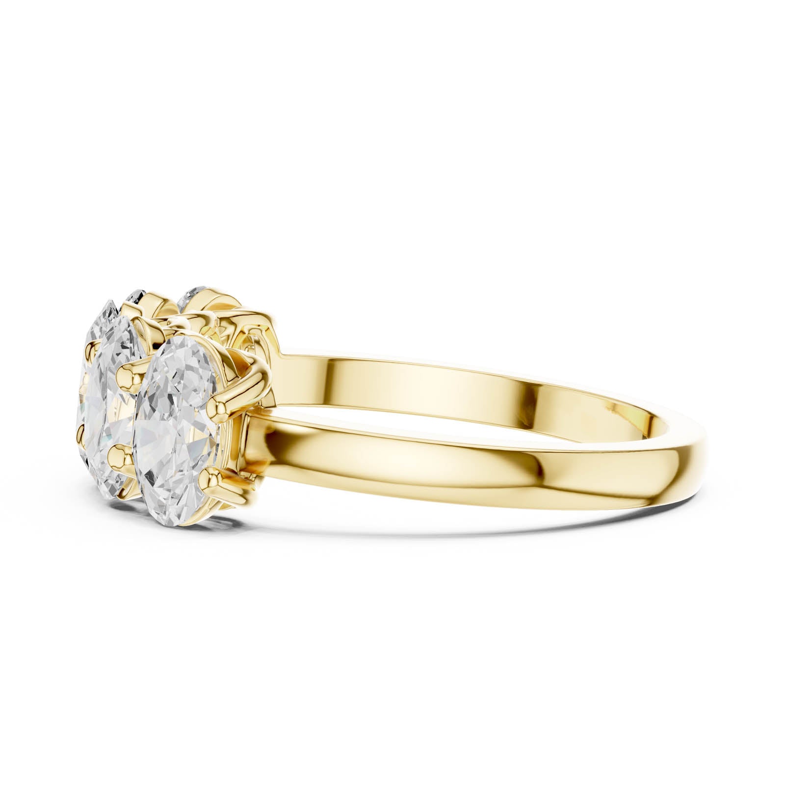 2.25 Ct. Oval Diamond Shared Prong Wedding Band (DDLR-1122) 7