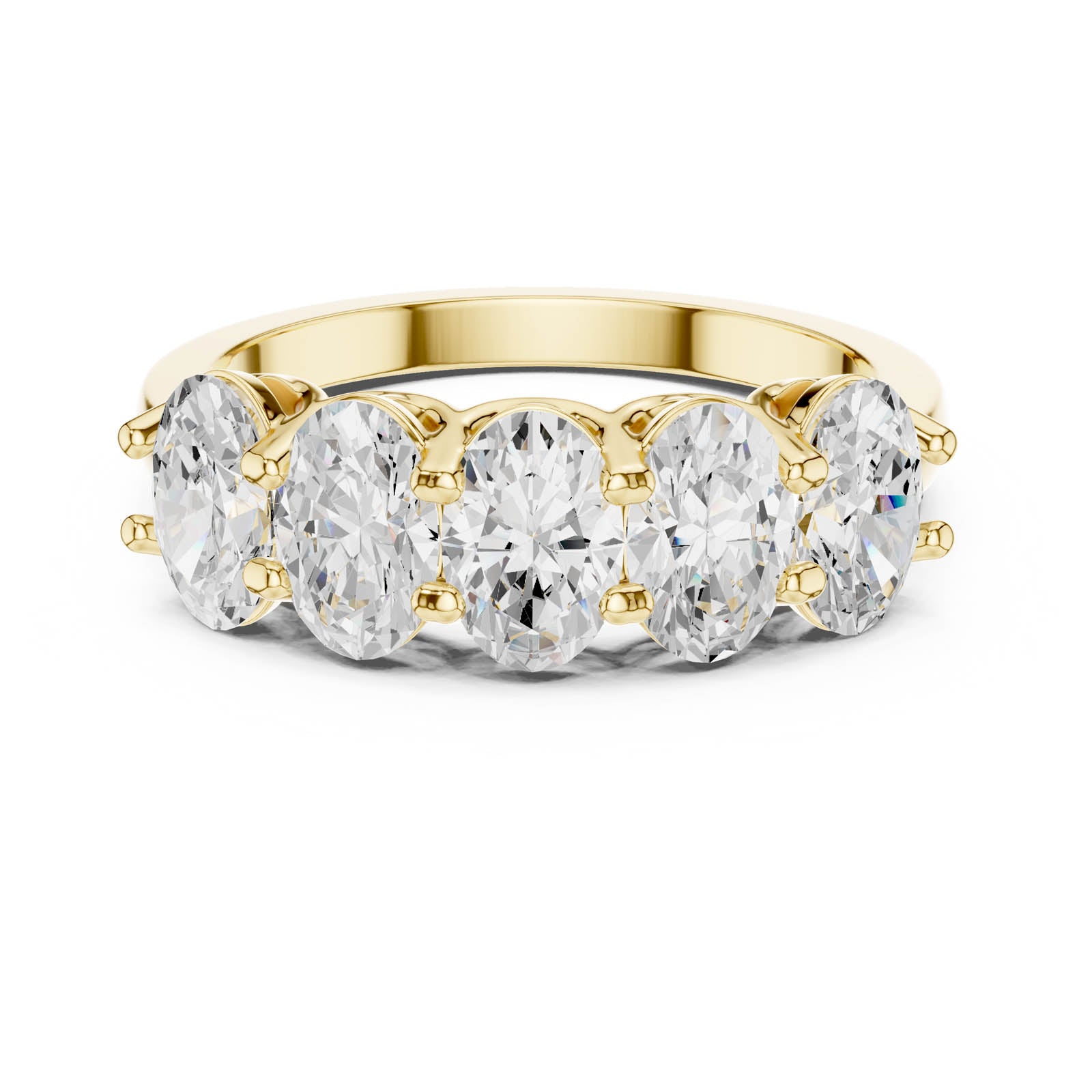 2.25 Ct. Oval Diamond Shared Prong Wedding Band (DDLR-1122) 8