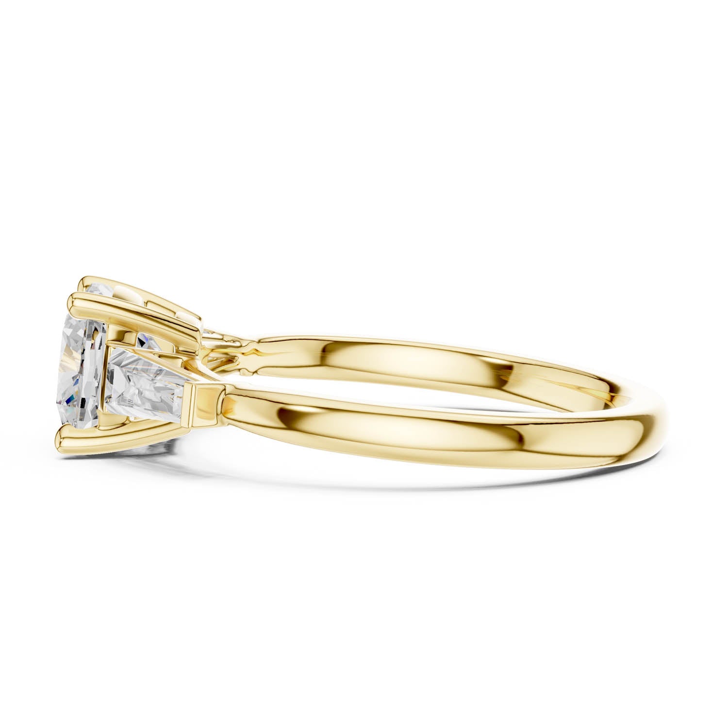 1.90 Ct. Cushion Cut Diamond Three Stone Engagement Ring (DDLR-117-CU)