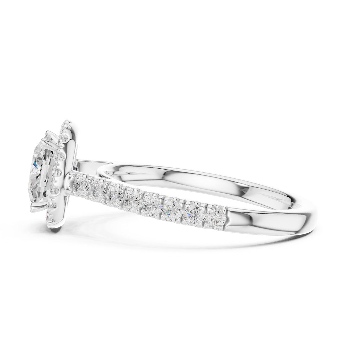 2.00 Ct. Cushion Cut Diamond Halo Engagement Ring (DDLR-118-CU) 4