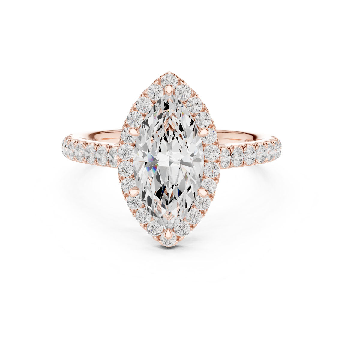 2.00 Ct. Marquise Cut Diamond Halo Engagement Ring (DDLR-118-MQ) 5