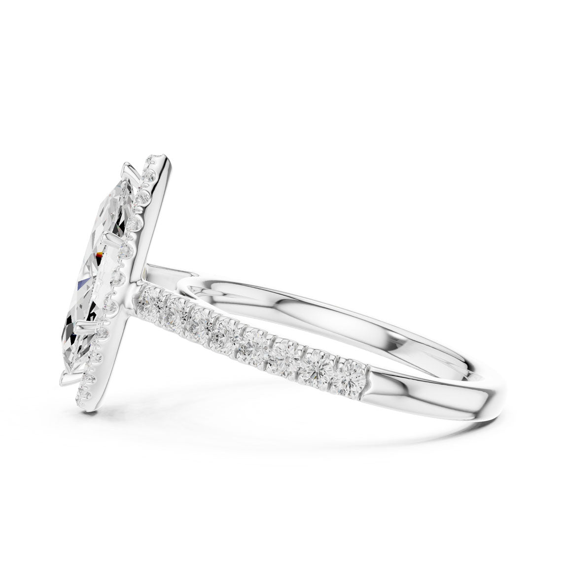 2.00 Ct. Marquise Cut Diamond Halo Engagement Ring (DDLR-118-MQ) 6