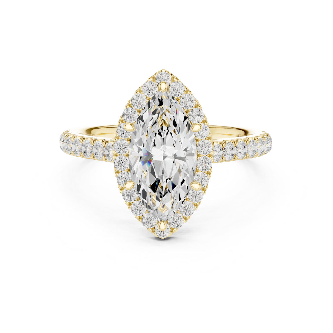 2.00 Ct. Marquise Cut Diamond Halo Engagement Ring (DDLR-118-MQ) 3