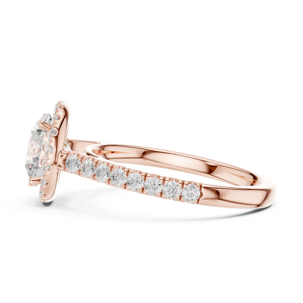 2.00 Ct. Round Brilliant Diamond Halo Engagement Ring (DDLR-118-RD)