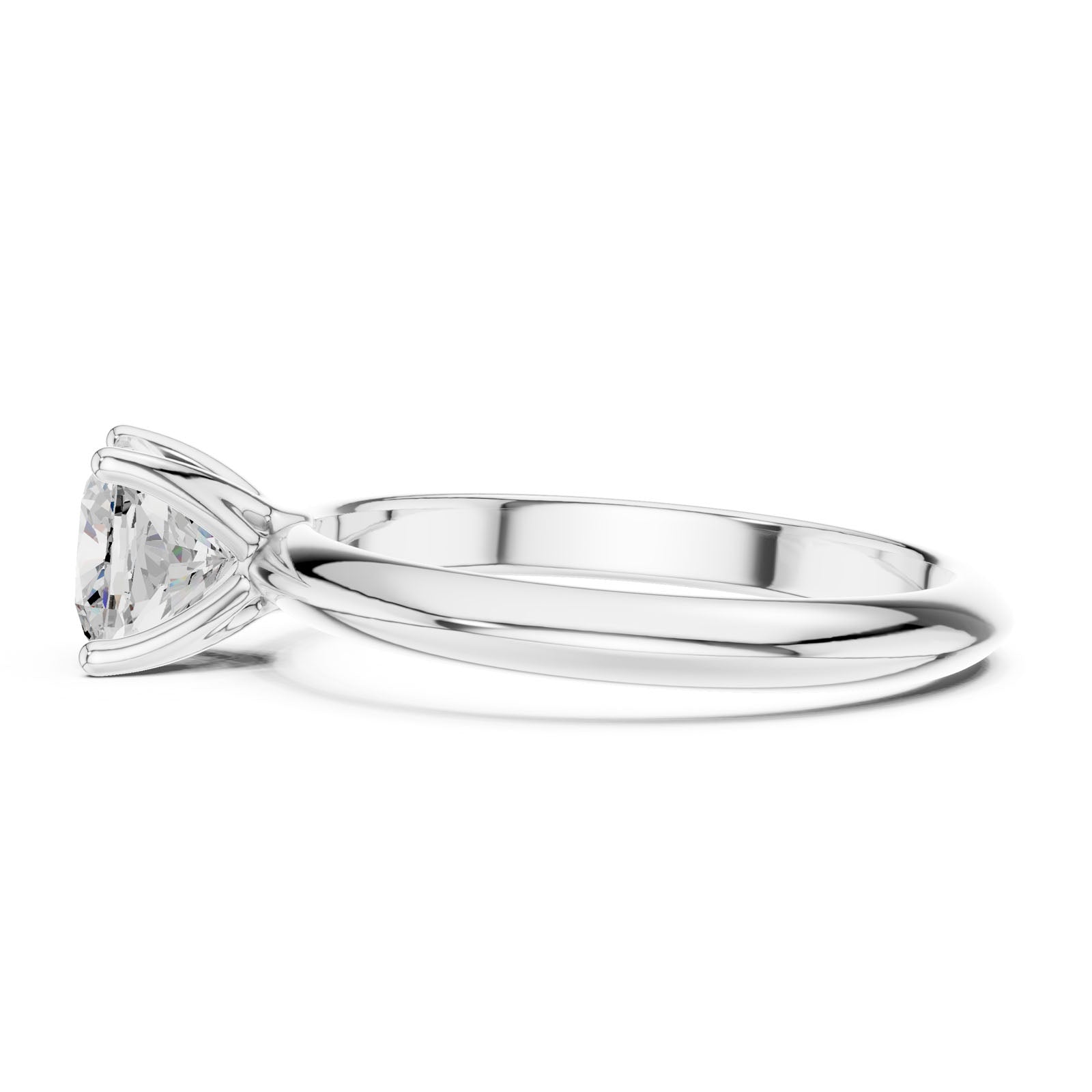 1.00 Ct. Classic Cushion Diamond Solitaire Ring with Four-Prong Setting (DDLR-146-CU) 8
