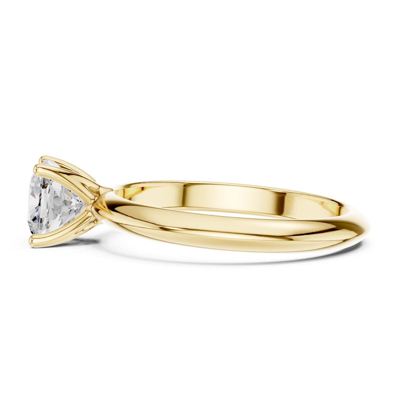1.00 Ct. Classic Cushion Diamond Solitaire Ring with Four-Prong Setting (DDLR-146-CU) 10