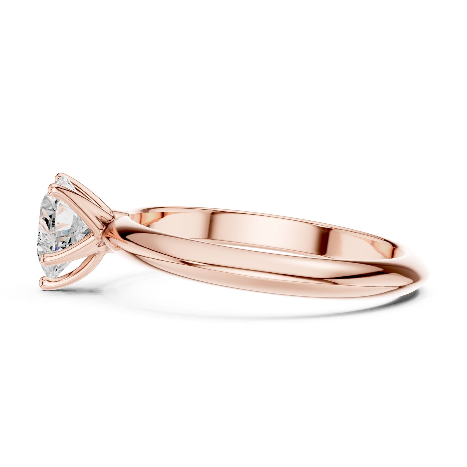 1.00 Ct. Heart Cut Diamond Solitaire Ring with Five-Prong Setting (DDLR-146-HR) 4