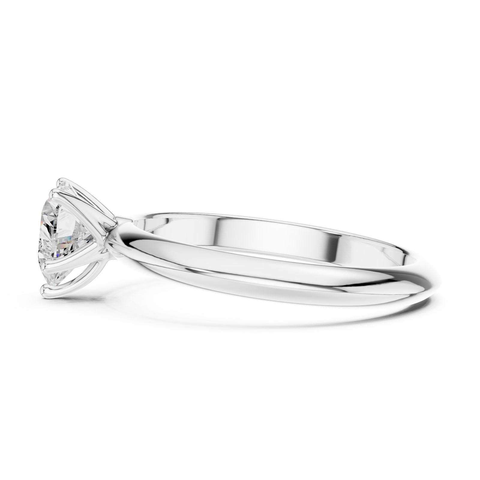 1.00 Ct. Heart Cut Diamond Solitaire Ring with Five-Prong Setting (DDLR-146-HR) 8