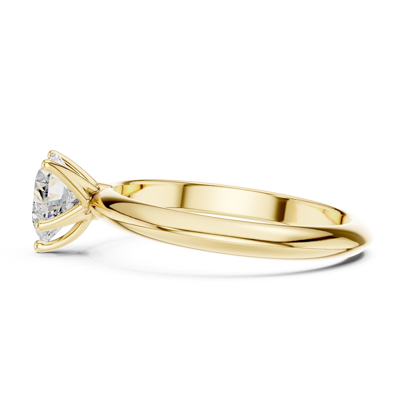 1.00 Ct. Heart Cut Diamond Solitaire Ring with Five-Prong Setting (DDLR-146-HR) 10