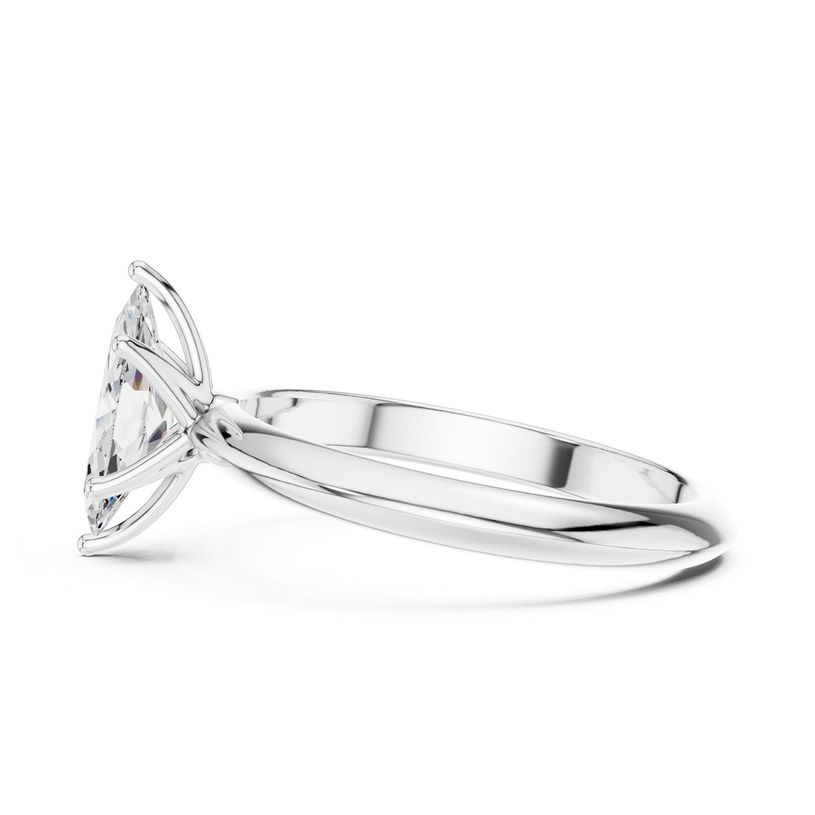 1.00 Ct. Marquise Cut Diamond Solitaire Ring with Six-Prong Setting (DDLR-146-MQ) 8