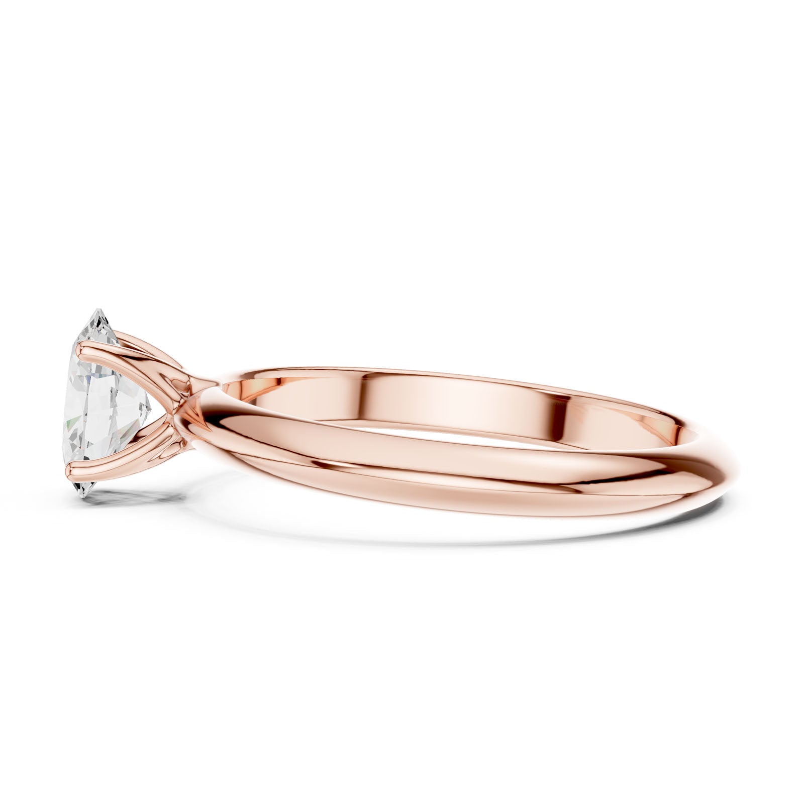 1.00 Ct. Classic Oval Diamond Solitaire Ring with Four-Prong Setting (DDLR-146-OV) 4