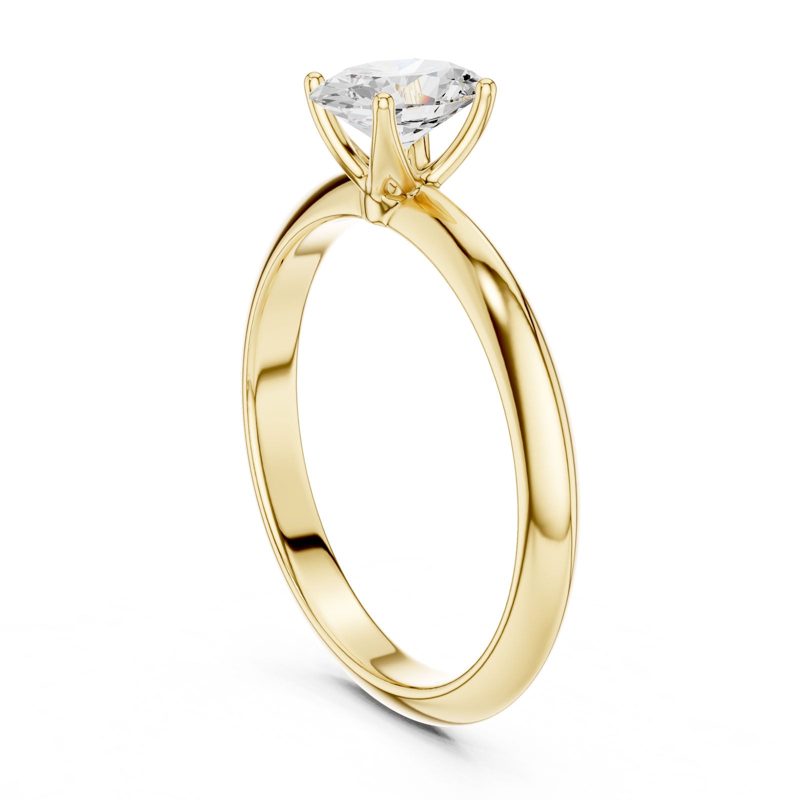 1.00 Ct. Classic Oval Diamond Solitaire Ring with Four-Prong Setting (DDLR-146-OV) 9