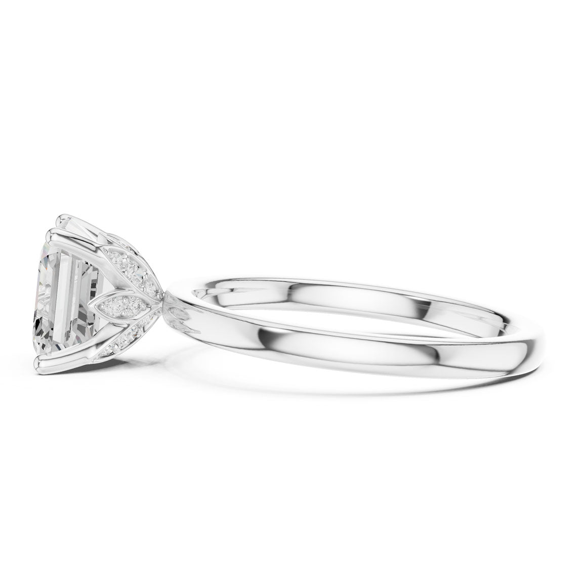 2.13 Ct. Asscher Cut Diamond Solitaire Ring (DDLR-170-AC) 11