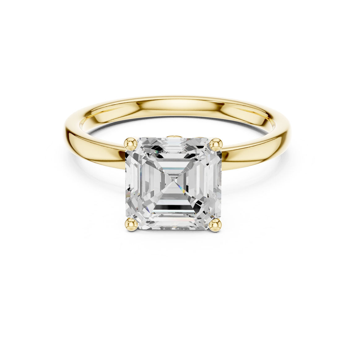 2.13 Ct. Asscher Cut Diamond Solitaire Ring (DDLR-170-AC) 5