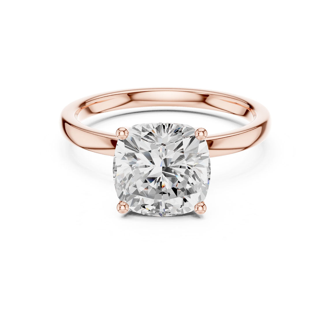 2.13 Ct. Ct. Cushion Cut Diamond Solitaire Ring (DDLR-170-CU) 7