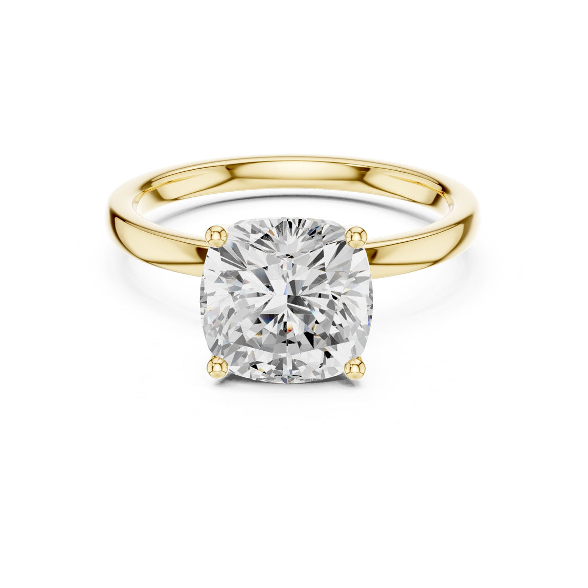 2.13 Ct. Ct. Cushion Cut Diamond Solitaire Ring (DDLR-170-CU)