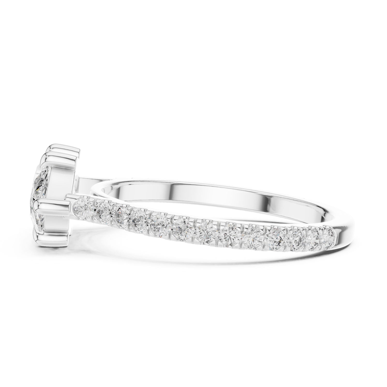 2.14 Ct. Marquise Diamond Ring with Pavé Bands (DDLR-201) 8