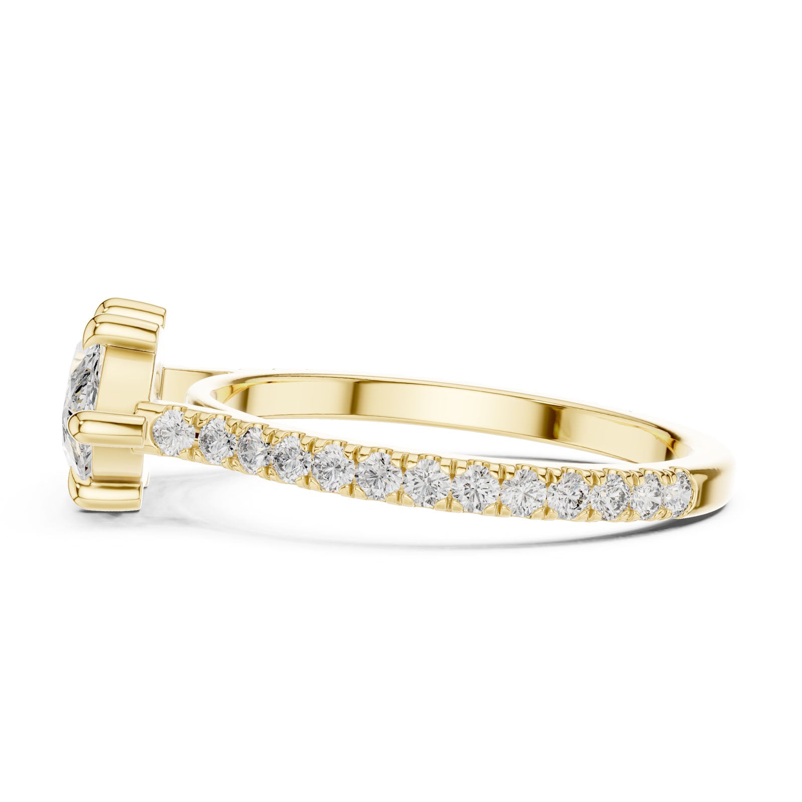 2.14 Ct. Marquise Diamond Ring with Pavé Bands (DDLR-201) 10