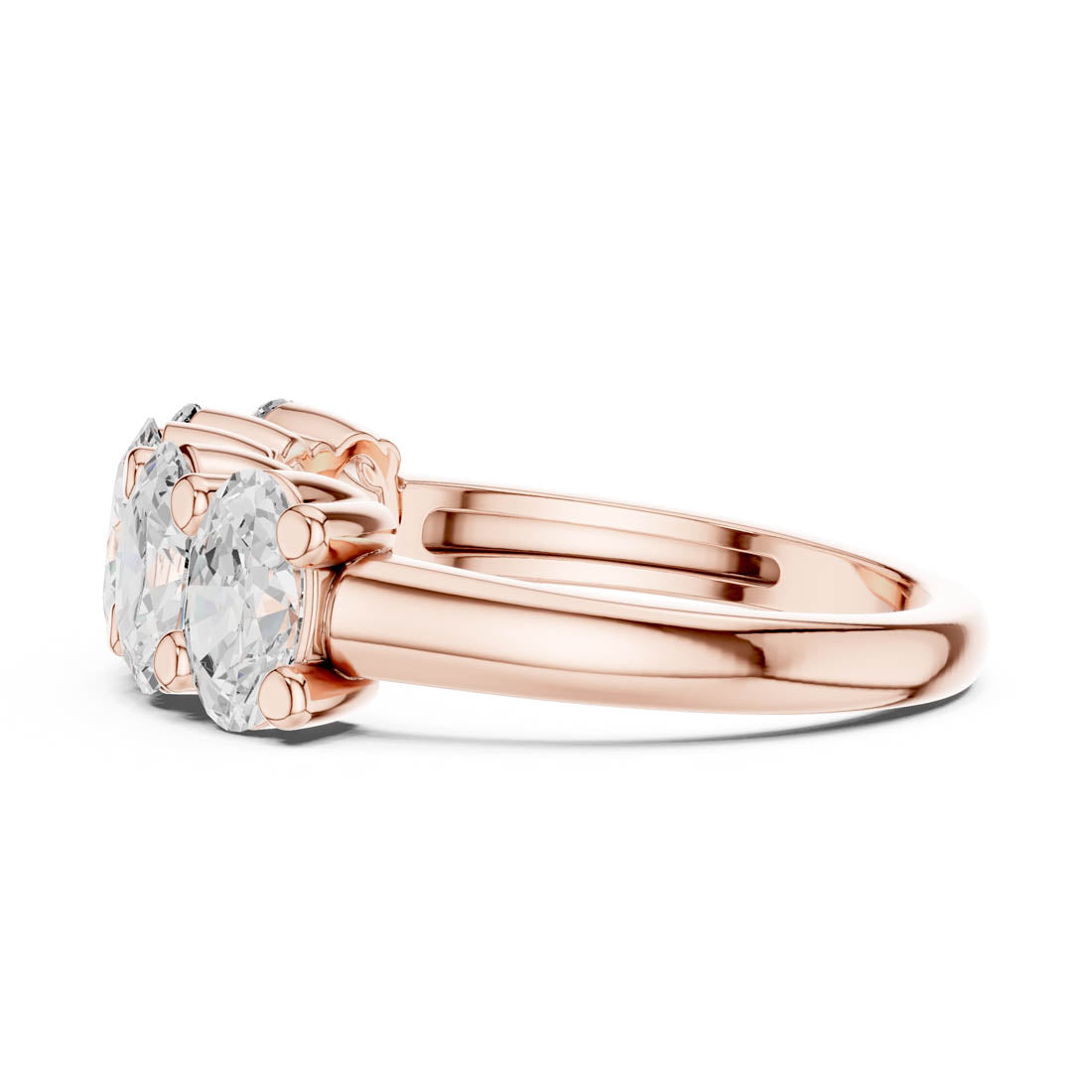 1.80 Ct. Five-Stone Oval Diamond Anniversary Ring (DDLR-320) 9