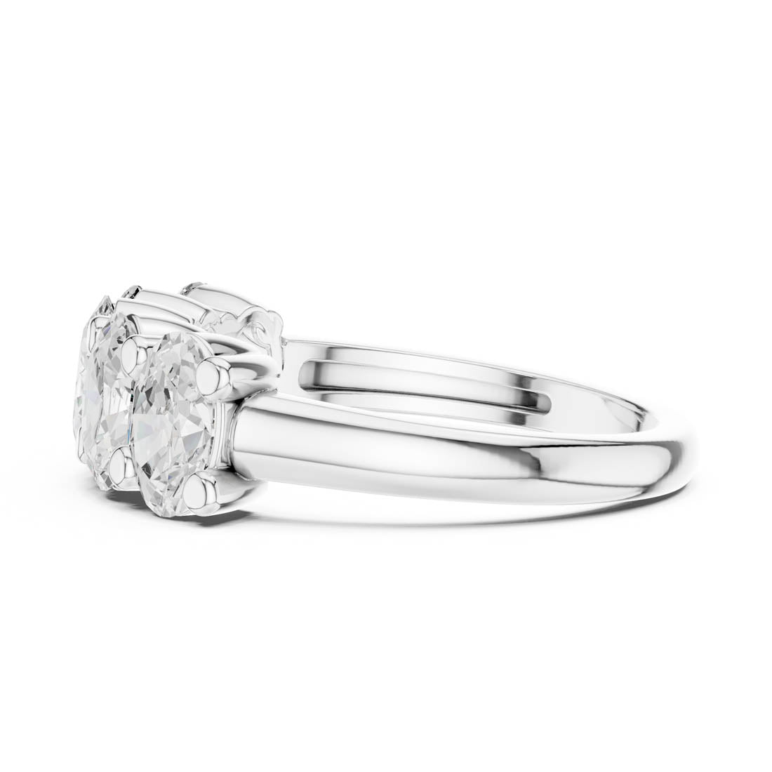 1.80 Ct. Five-Stone Oval Diamond Anniversary Ring (DDLR-320) 6