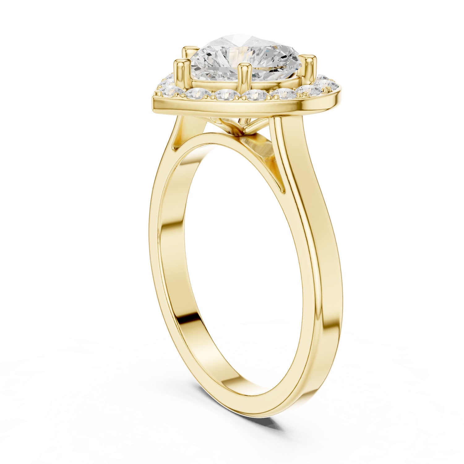 1.82 Ct. Heart Shape Diamond Halo Ring (DDLR-360) 11