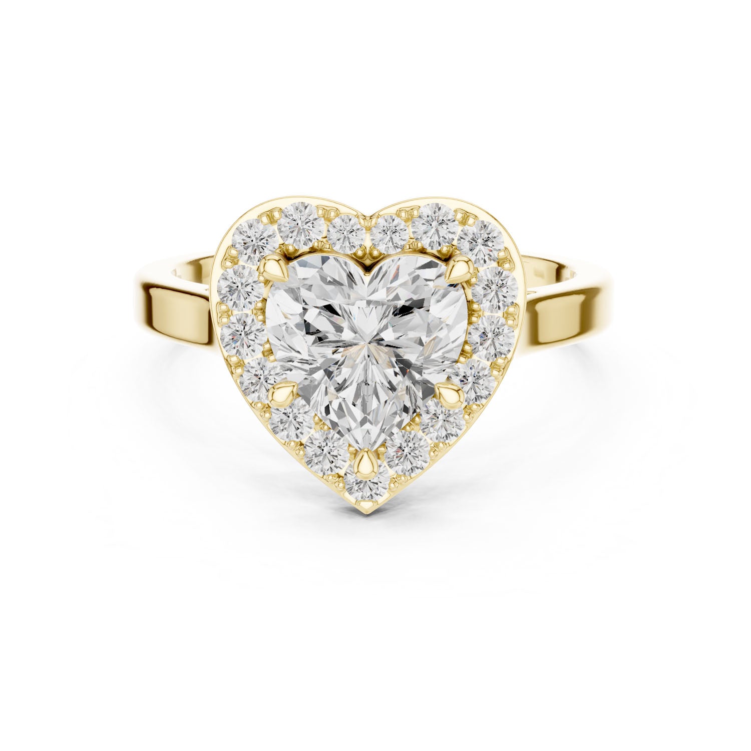 1.82 Ct. Heart Shape Diamond Halo Ring (DDLR-360) 8