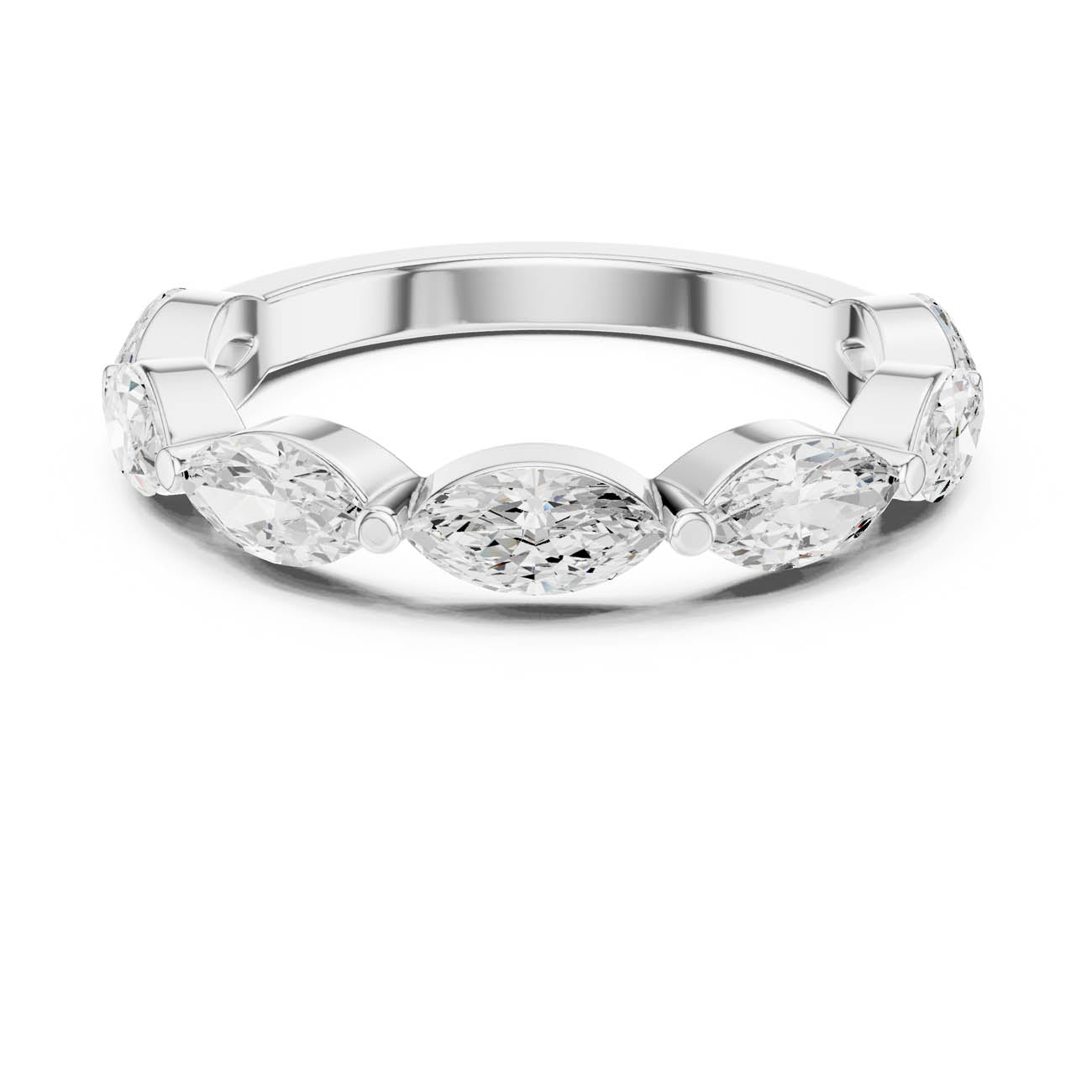 1.12 Ct. Marquise Diamond Half-Eternity Band (DDLR-379)