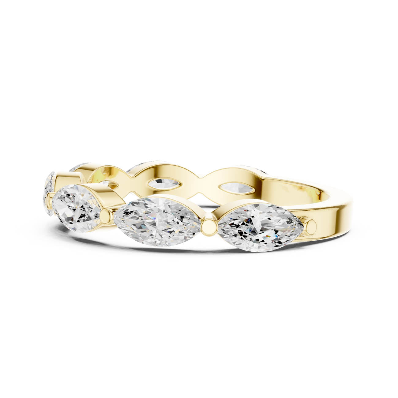1.12 Ct. Marquise Diamond Half-Eternity Band (DDLR-379) 4
