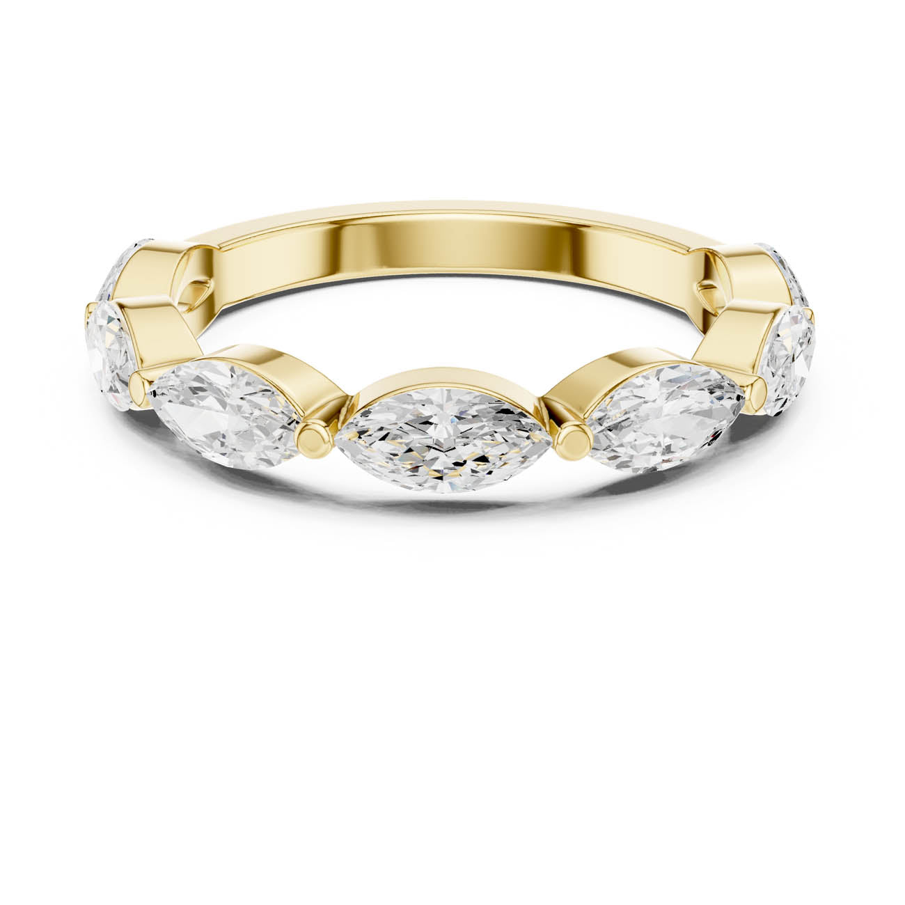 1.12 Ct. Marquise Diamond Half-Eternity Band (DDLR-379) 5