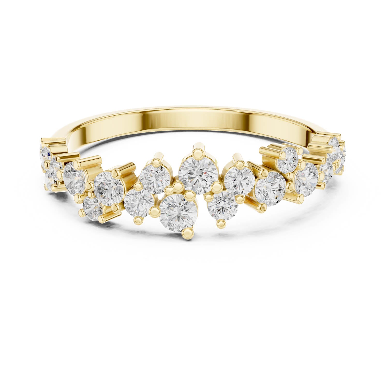 .54 Ct. Round Diamond Cluster Wedding Band (DDLR-380) 5