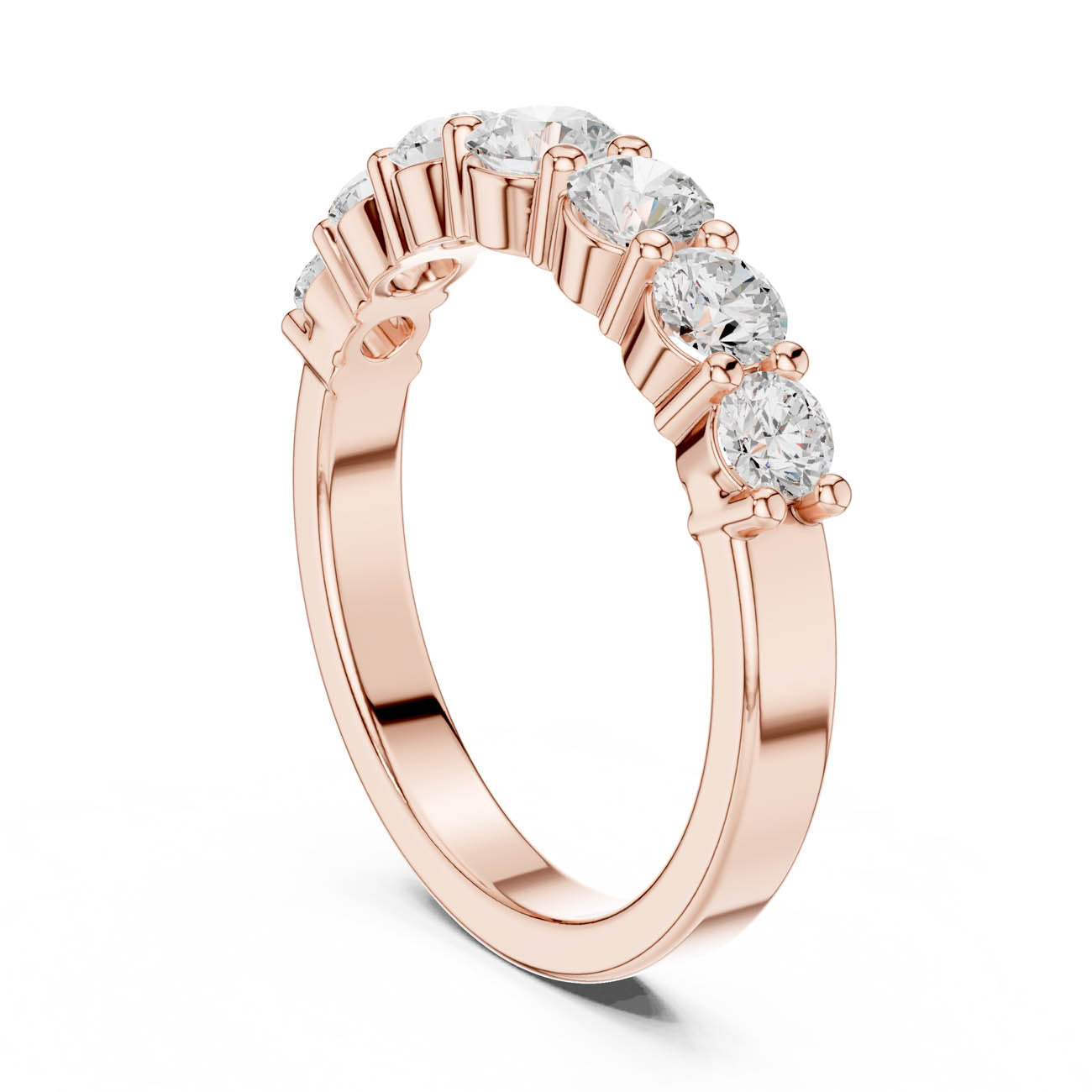 1.09 Ct. Seven-Stone Round Diamond Anniversary Ring (DDLR-382) 8