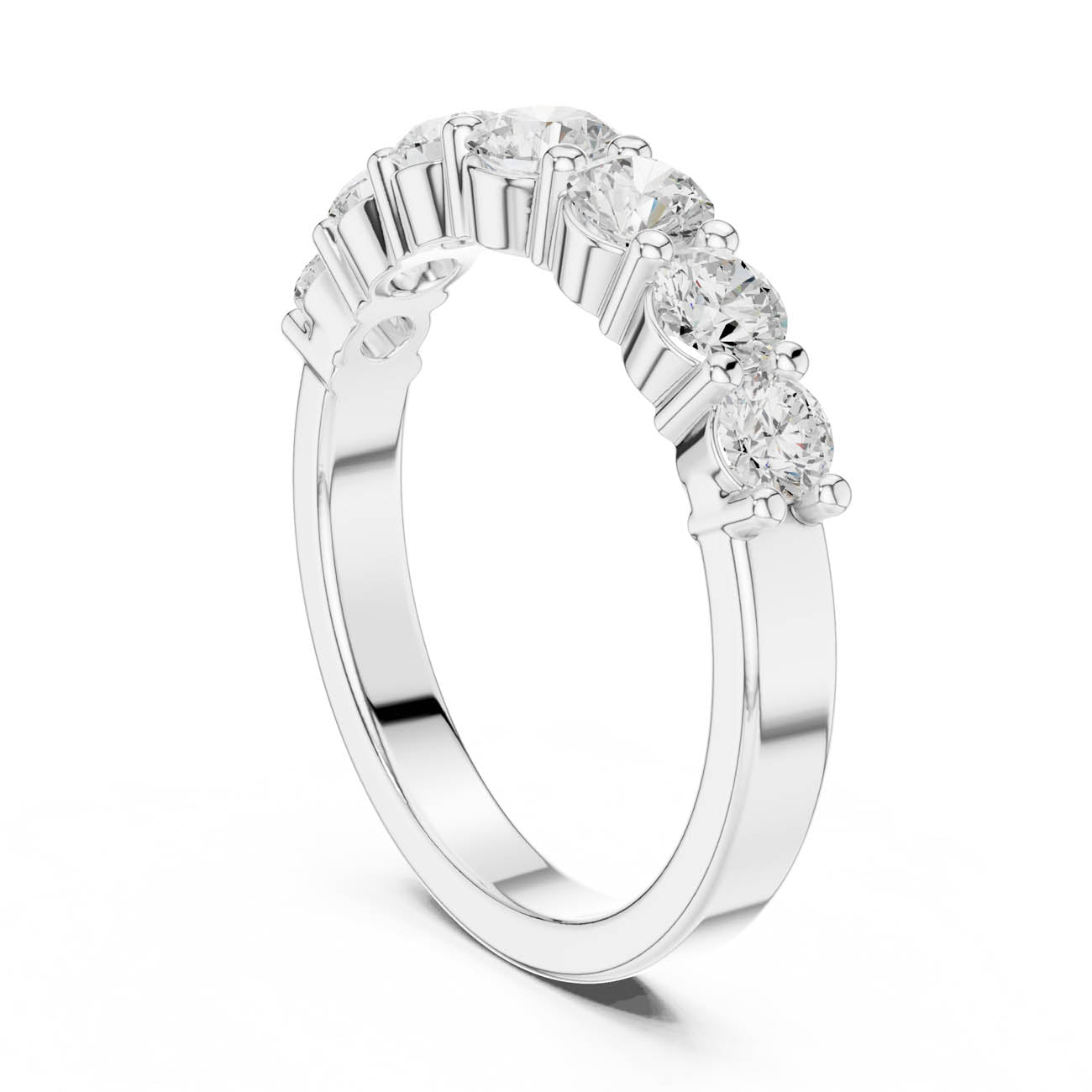 1.09 Ct. Seven-Stone Round Diamond Anniversary Ring (DDLR-382) 10