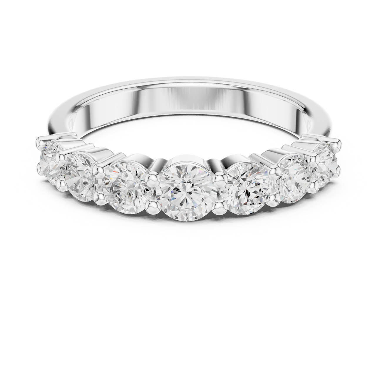 1.09 Ct. Seven-Stone Round Diamond Anniversary Ring (DDLR-382)