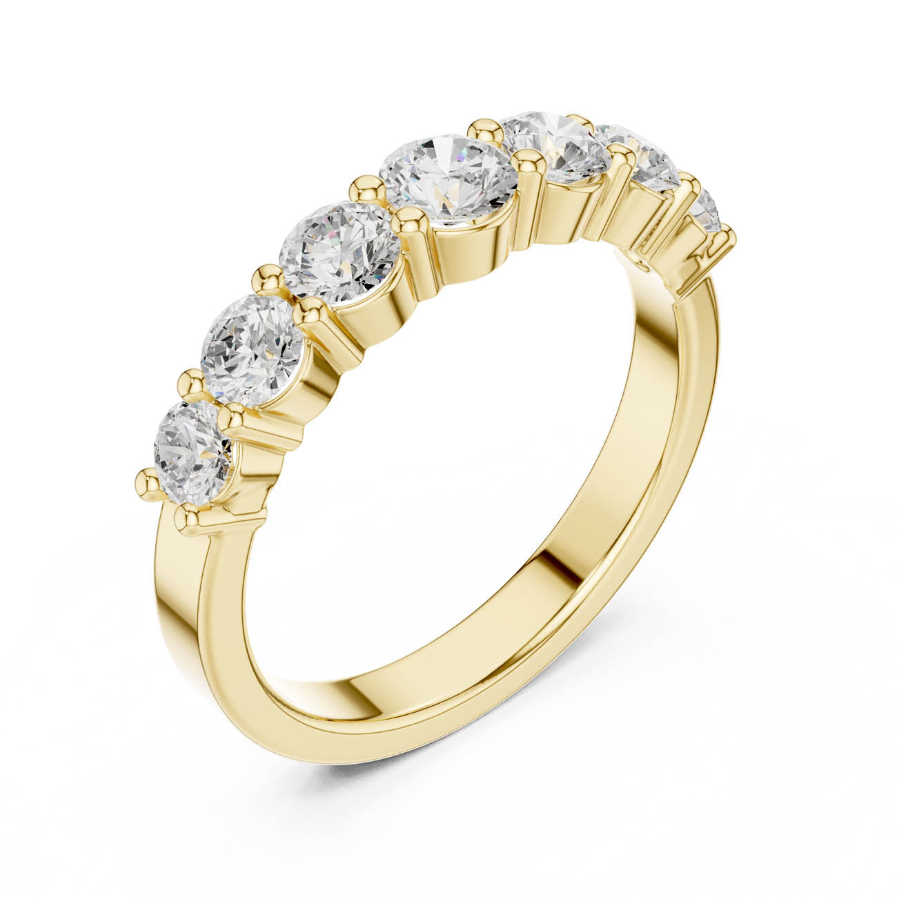 1.09 Ct. Seven-Stone Round Diamond Anniversary Ring (DDLR-382)