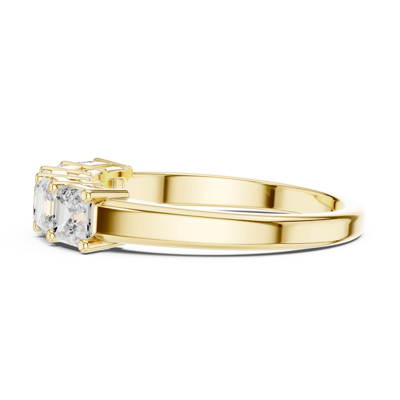 1.11 Ct. Five-Stone Asscher Cut Diamond Ring (DDLR-386) 4
