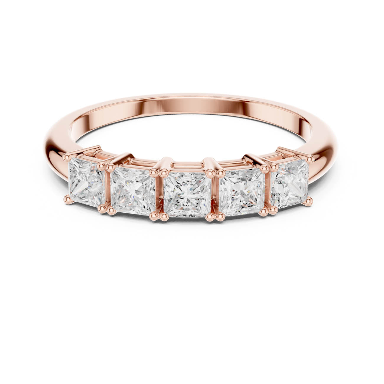 .65 Ct. Five-Stone Princess Cut Diamond Ring (DDLR-424) 7