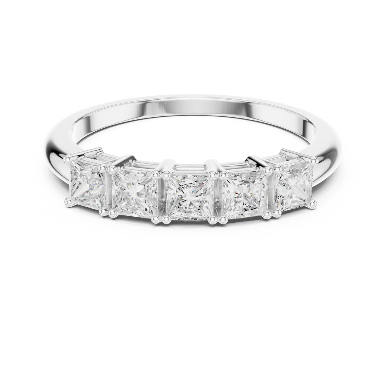 .65 Ct. Five-Stone Princess Cut Diamond Ring (DDLR-424)