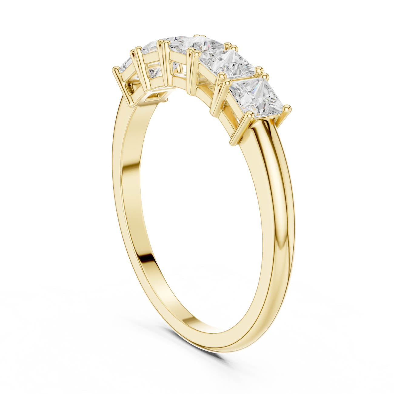 .65 Ct. Five-Stone Princess Cut Diamond Ring (DDLR-424) 3