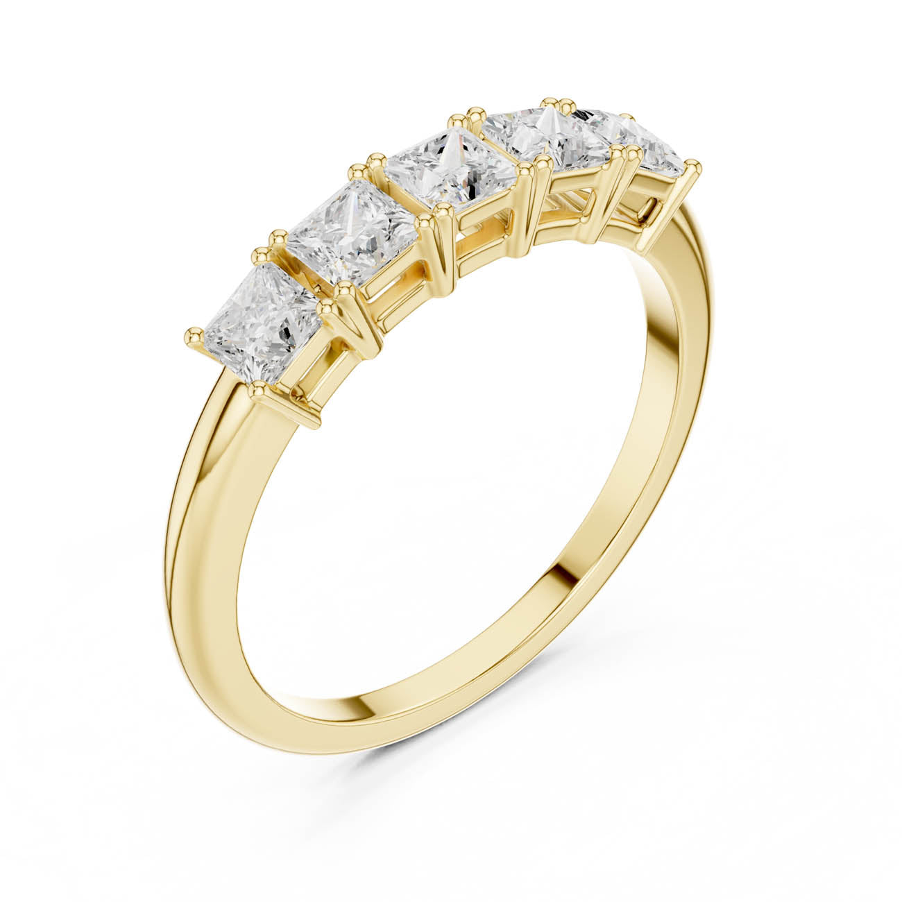 .65 Ct. Five-Stone Princess Cut Diamond Ring (DDLR-424)