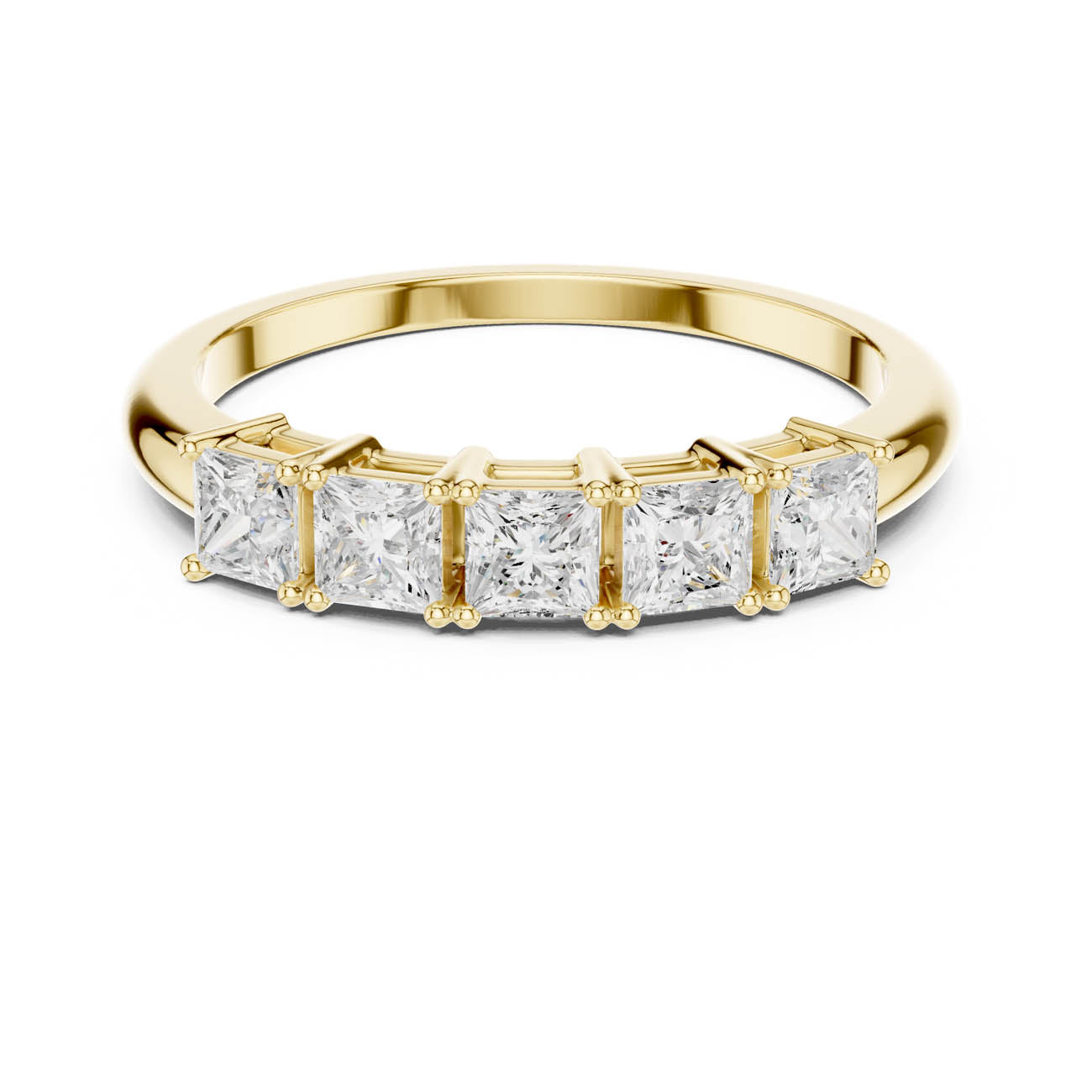 .65 Ct. Five-Stone Princess Cut Diamond Ring (DDLR-424) 5