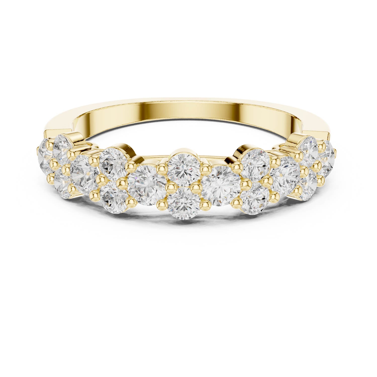 .93 Ct. Round Diamond Cluster Band with Shared Prong Setting (DDLR-451) 11