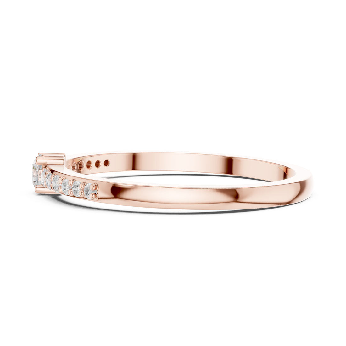.16 Ct. Round Diamond Ring with Pavé Side Stones (DDLR-467) 12