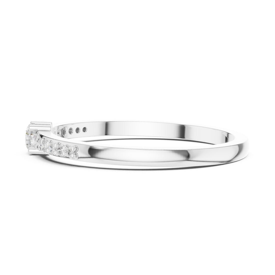 .16 Ct. Round Diamond Ring with Pavé Side Stones (DDLR-467) 8