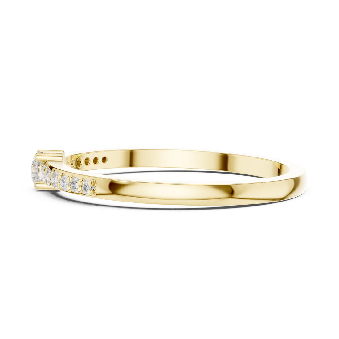 .16 Ct. Round Diamond Ring with Pavé Side Stones (DDLR-467) 4