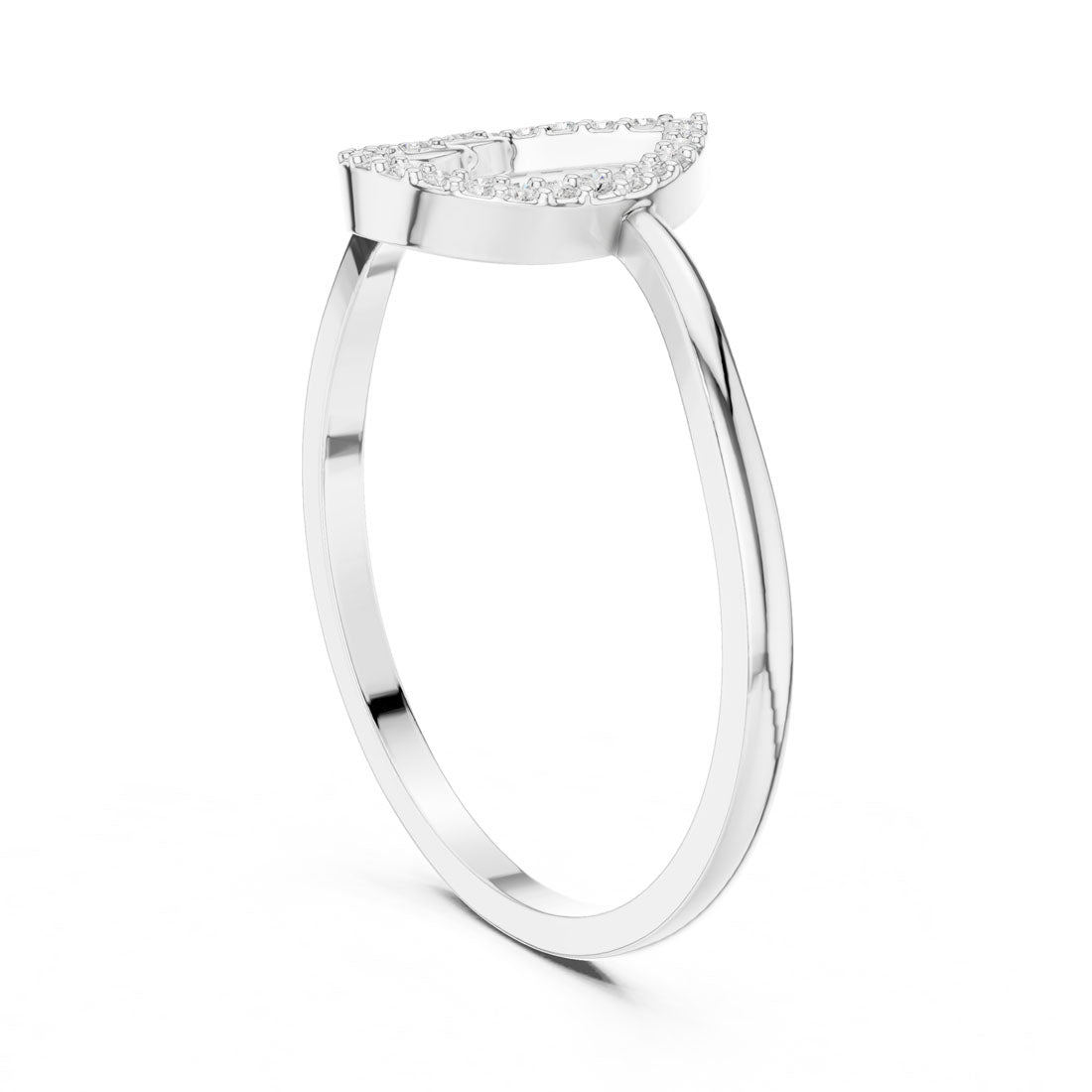 .05 Ct. Diamond Openwork Teardrop Ring (DDLR-469) 7